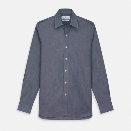 Navy Oxford Cotton Fabric