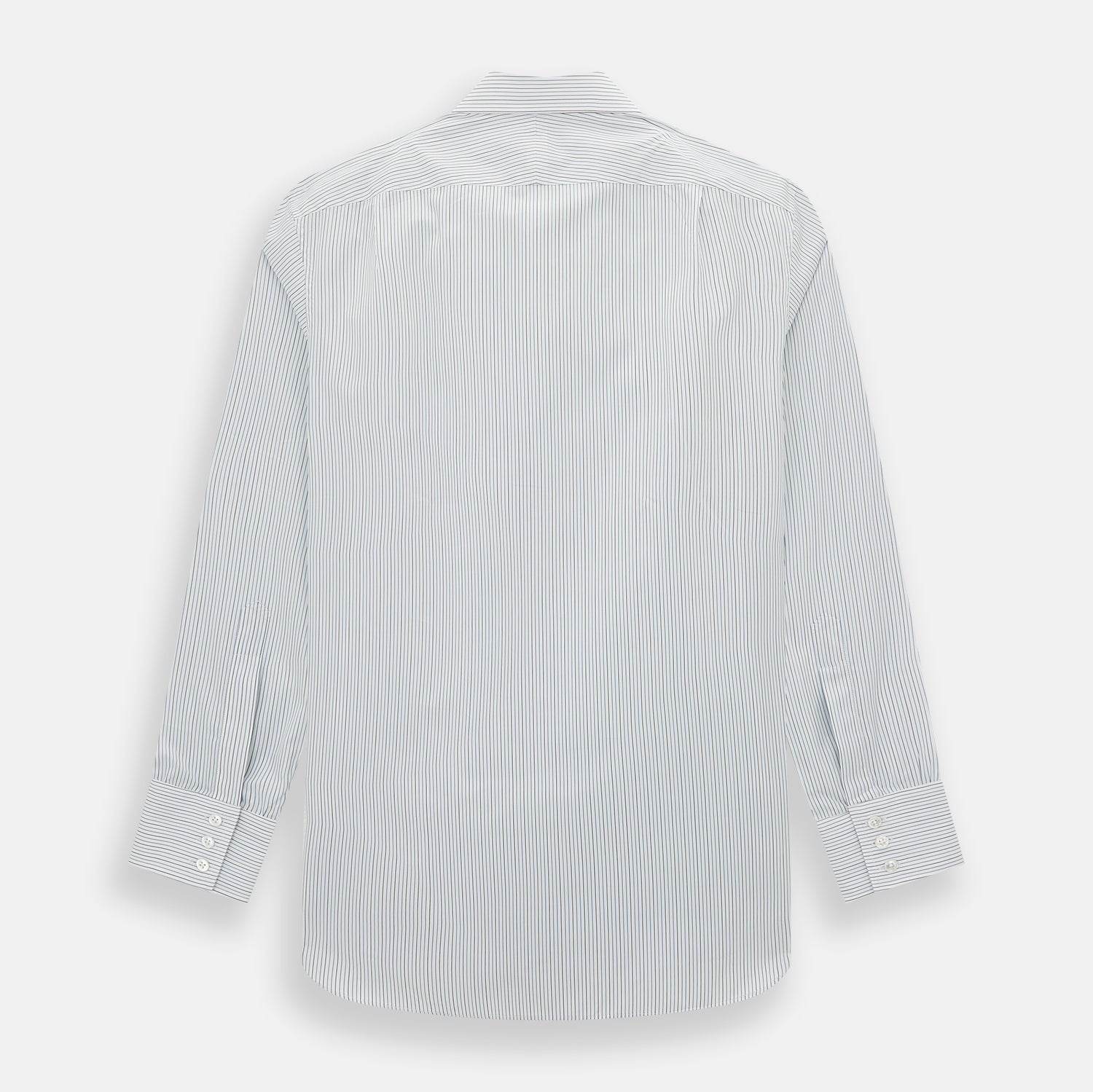 Image 3 of product Navy and Brown Pinstripe Mayfair Shirt