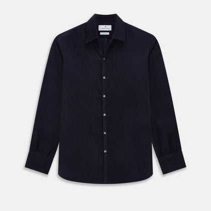 Navy Corduroy Windsor Shirt