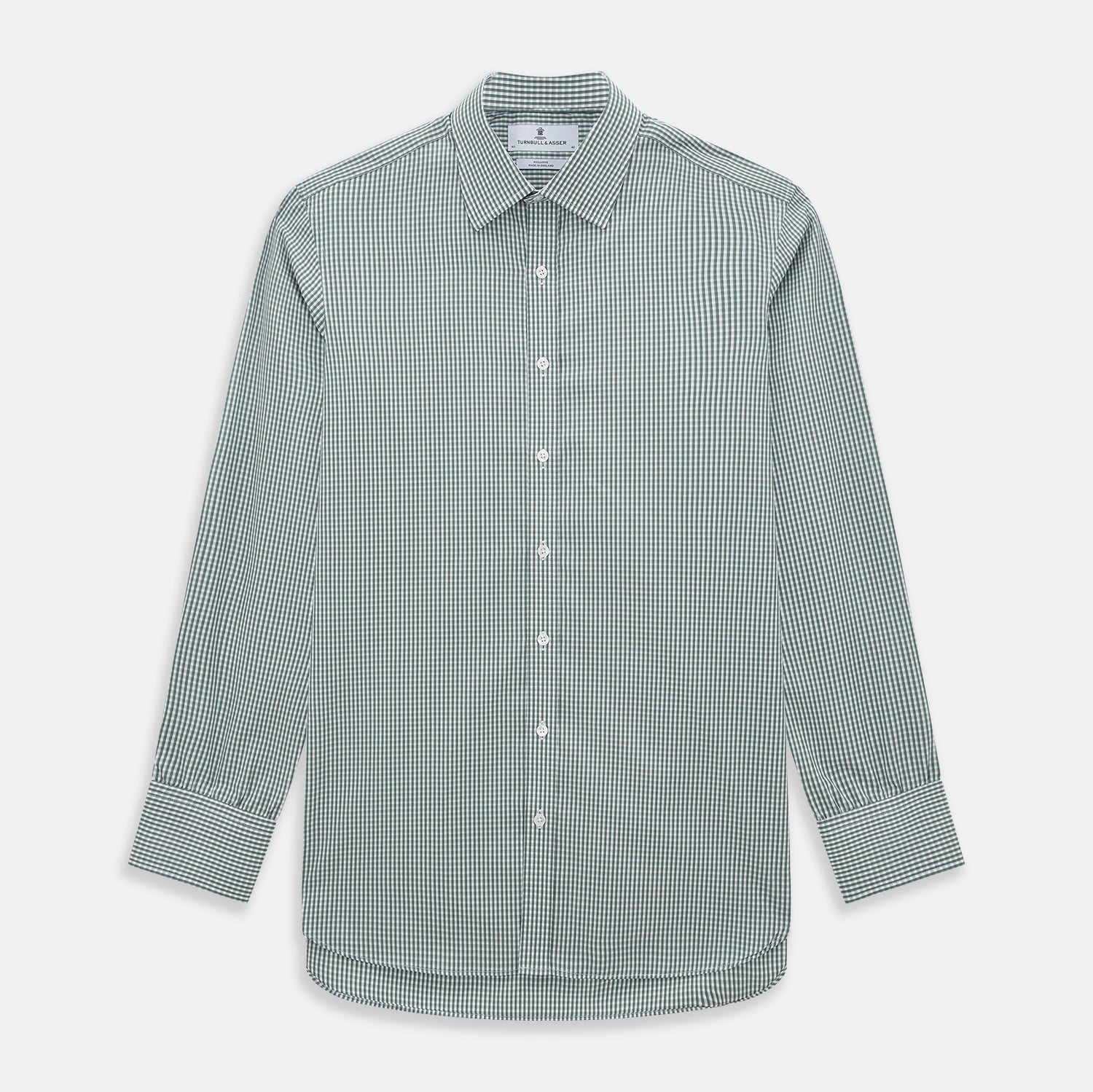 Green Fine Check Mayfair Shirt