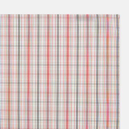 Red Multi Check Hand-Rolled Handkerchief