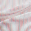 View 8 of product The Red Hairline Stripe Westminster Shirt by Turnbull & Asser features a pointed collar and thin vertical stripes in a light hue, displayed flat against a white background—a fine example of British craftsmanship.