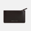 View 1 of product A Burgundy Leather Zip Wallet by Turnbull & Asser, featuring the brand's white logo near the bottom center, displayed on a plain white background.