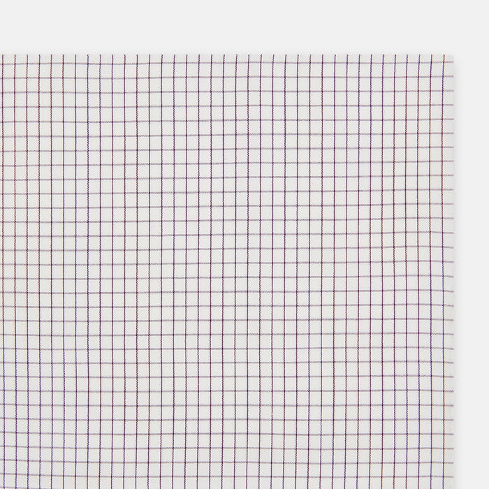 Hand Rolled Purple Graph Check Handkerchief Image 1
