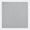 View 3 of product The Turnbull & Asser Navy Blue Shadow Grid Check Hand-Rolled Handkerchief showcases a small, evenly spaced blue and white check pattern and hand-rolled edges, neatly displayed against a white background.