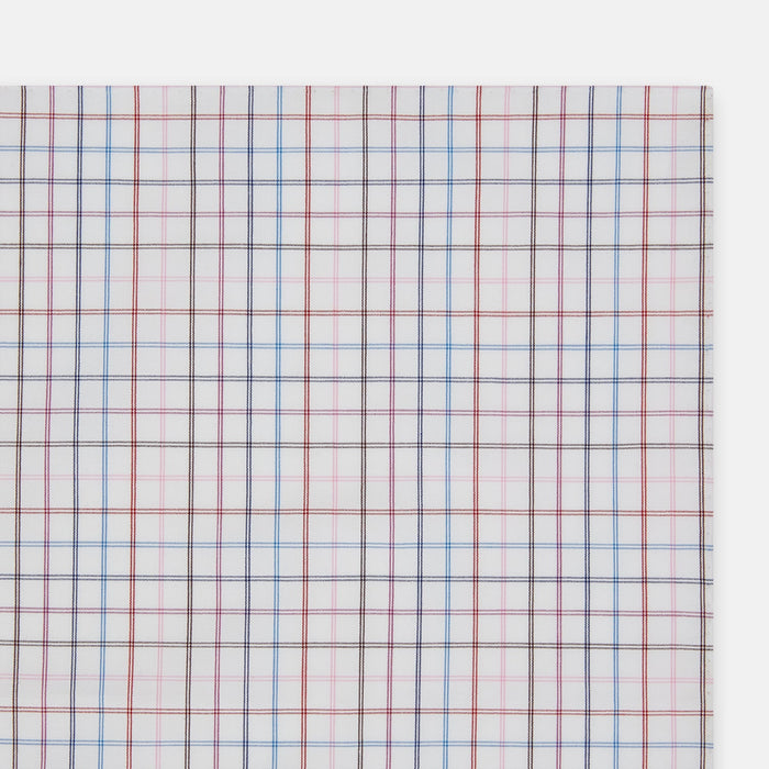 Hand Rolled Multi Graph Check Handkerchief Image 1