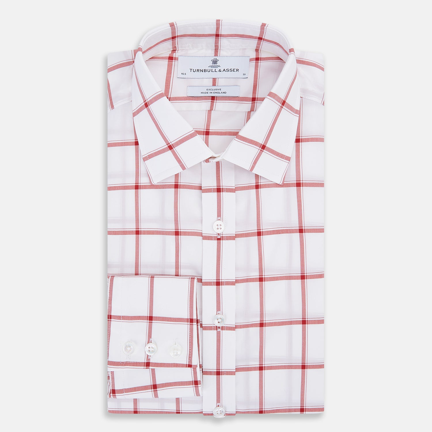 Image 5 of product Dark Red Grid Check Mayfair Shirt