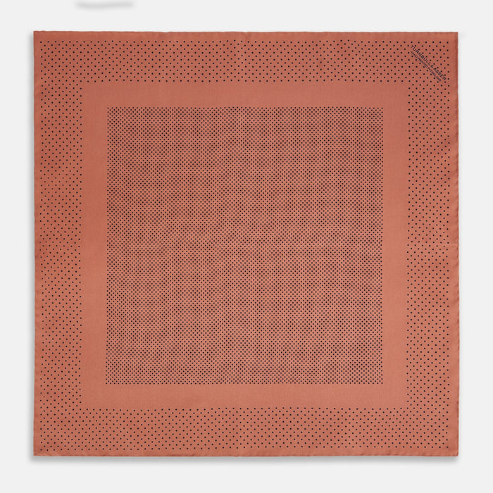 Blush Dot Silk Pocket Square Image 3