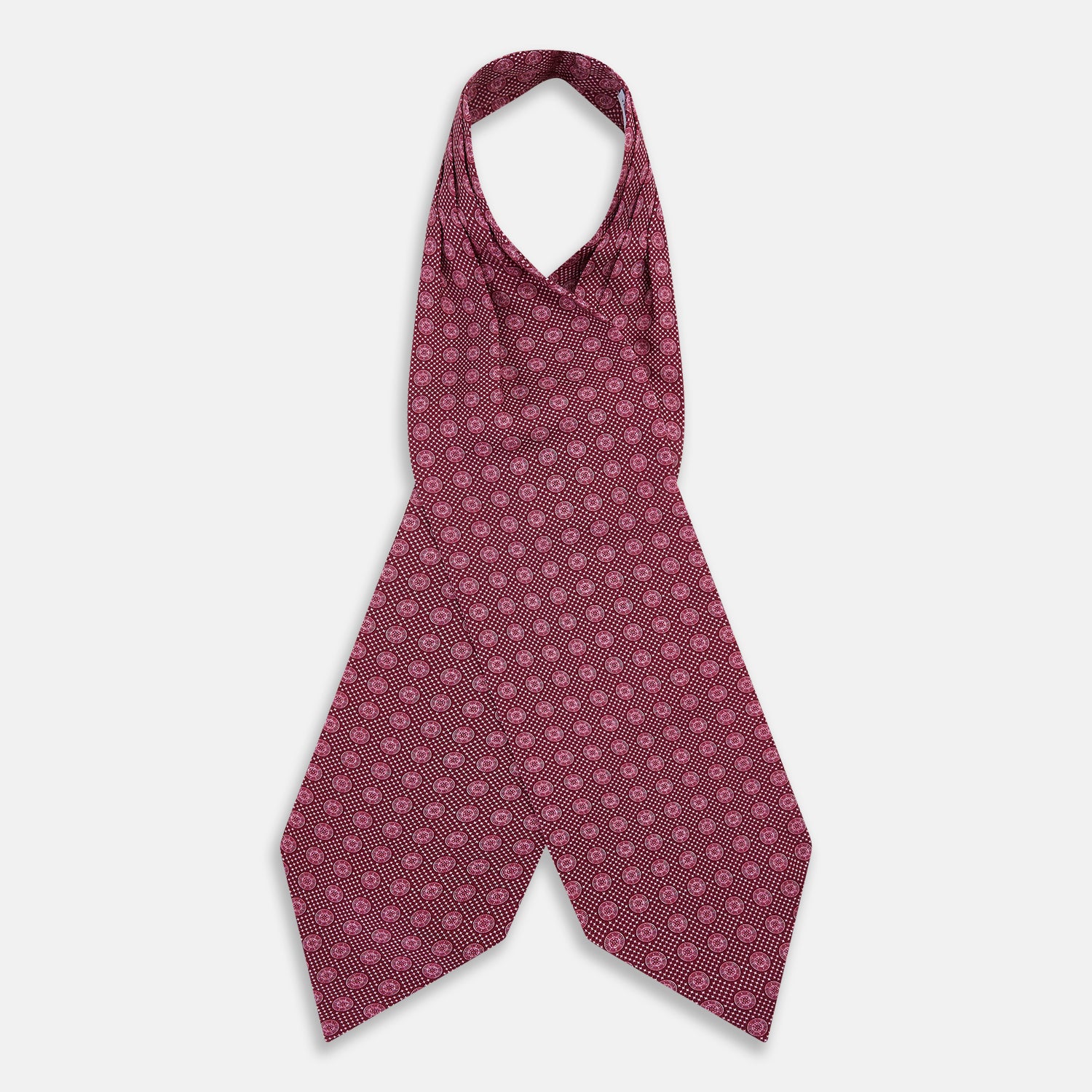 Image 2 of product Burgundy Medallion Silk Cravat