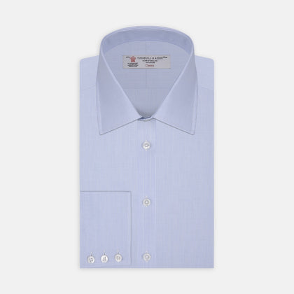 Light Blue Fine Check Cotton Fabric