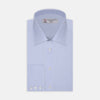 Light Blue Fine Check Cotton Fabric