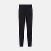 View 1 of product A pair of Midnight Blue Wool Henry Trousers by Turnbull & Asser, with a button closure and straight legs, shown against a plain white background.