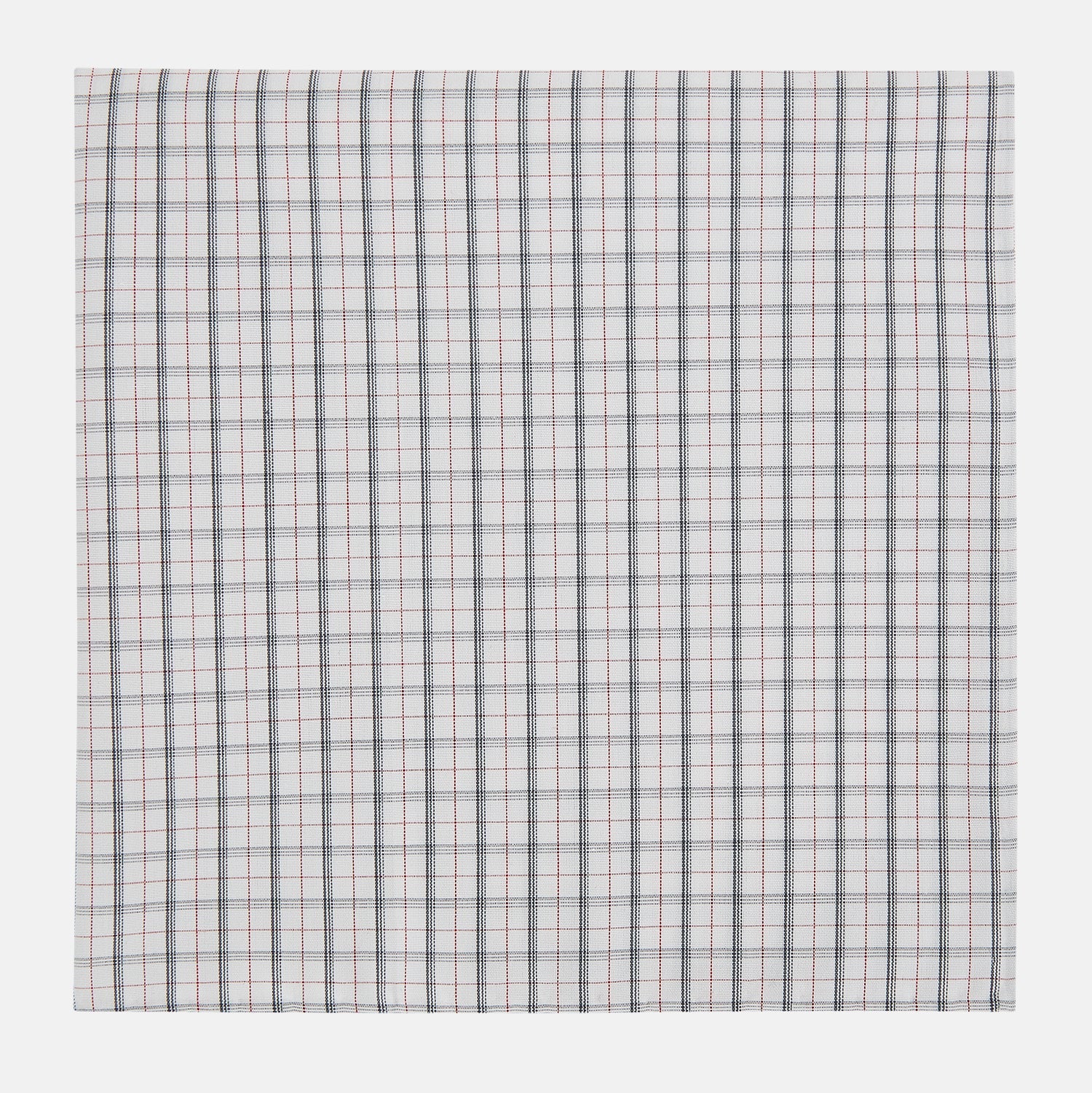 Image 1 of product Red Multi Graph Check Hand-Rolled Handkerchief