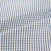 View 6 of product The Grey Double Graph Mayfair Shirt by Turnbull & Asser is a long-sleeve, button-down cotton shirt with a black and white double graph check, chest pocket, and classic collar.