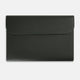 A stylish, forest green leather snap-fasten pouch by Turnbull & Asser is pictured against a plain white background.