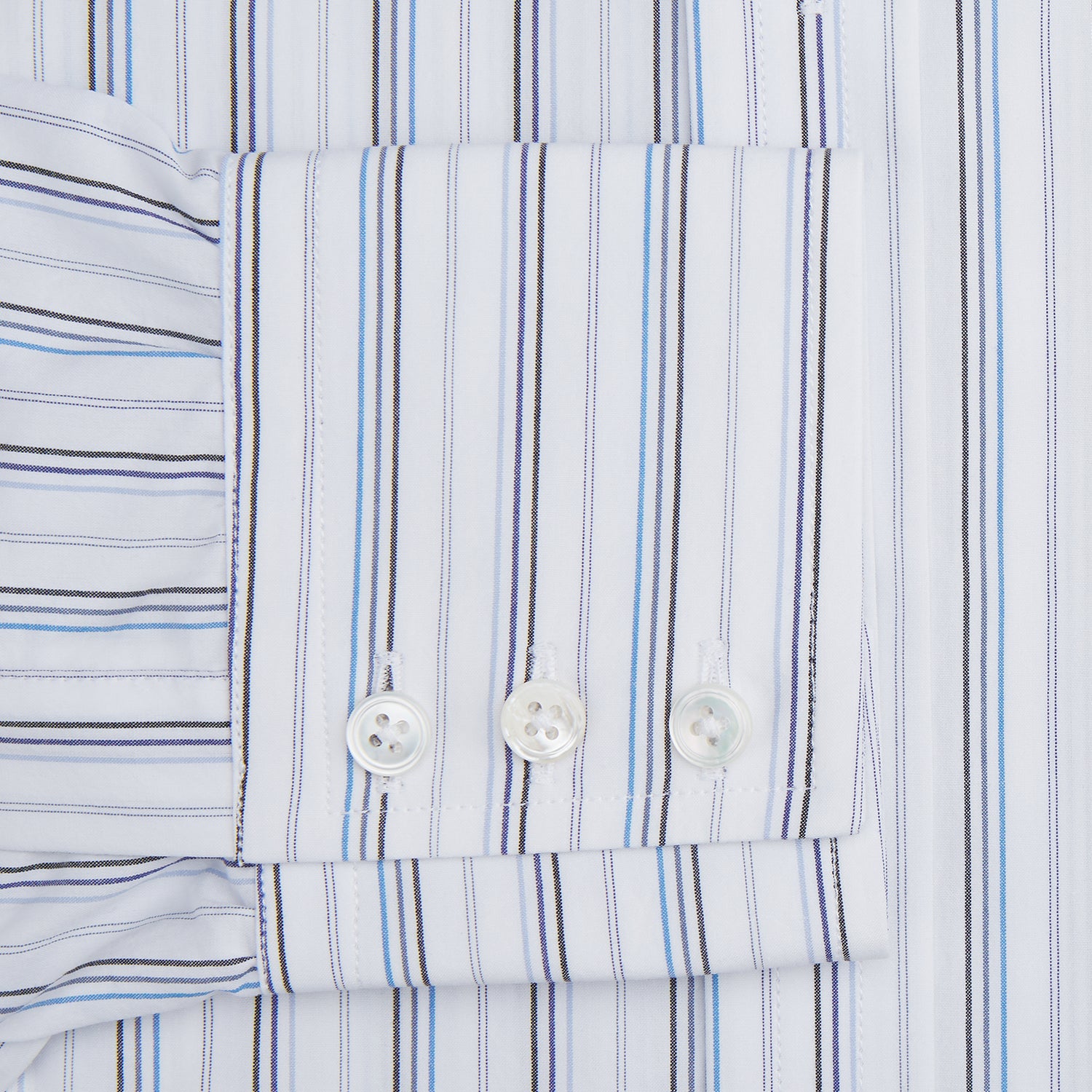 Blue Fine Multi Pinstripe Mayfair Shirt