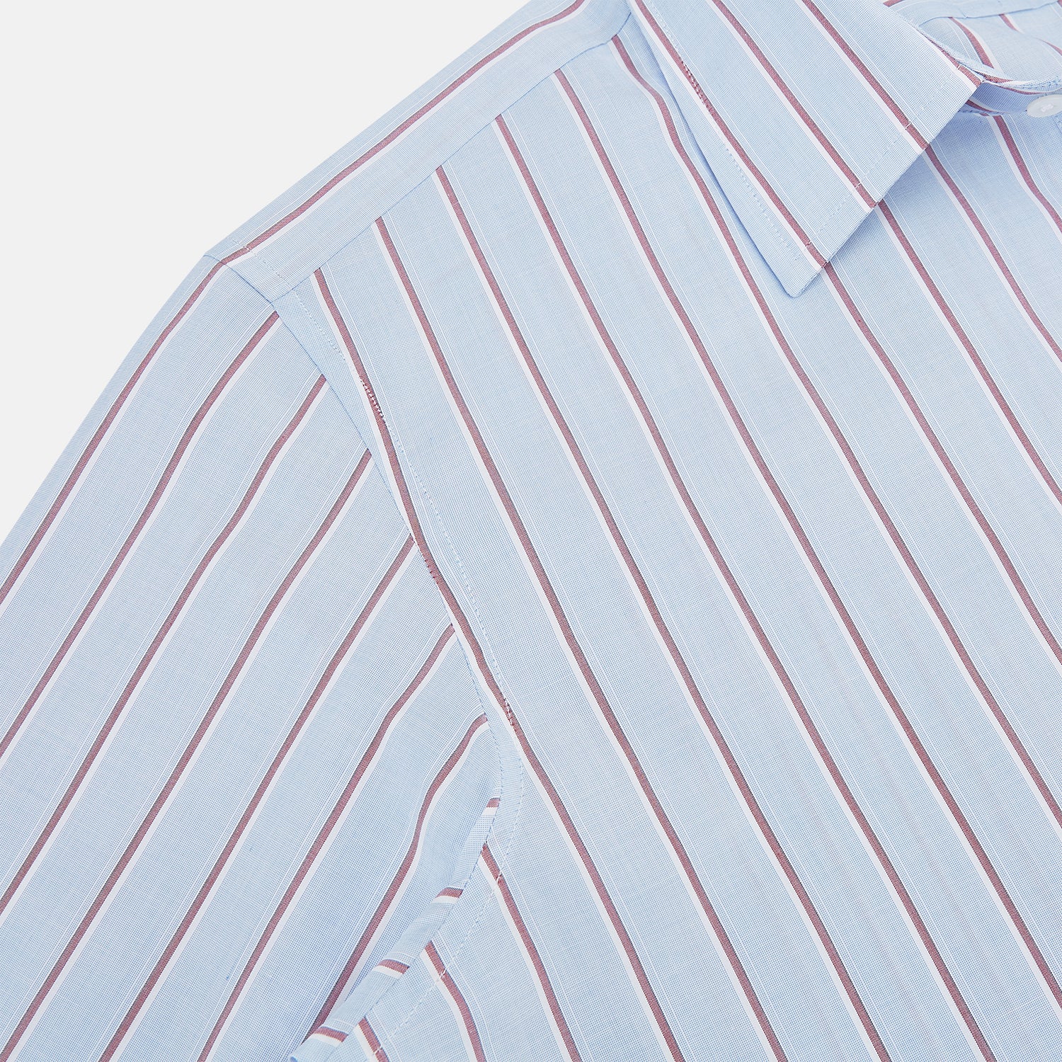 Image 6 of product Blue and Burgundy Multi-Stripe Westminster Shirt
