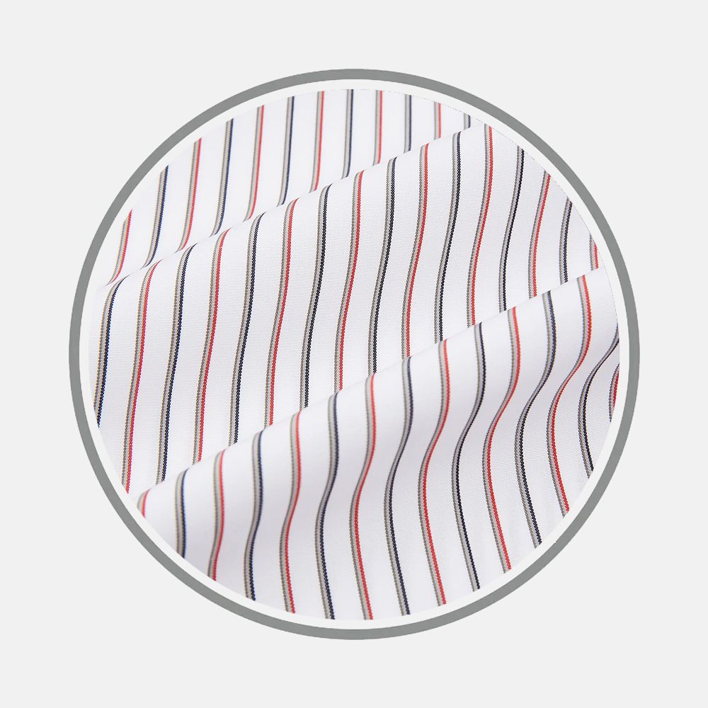 Red Double Stripe Fabric