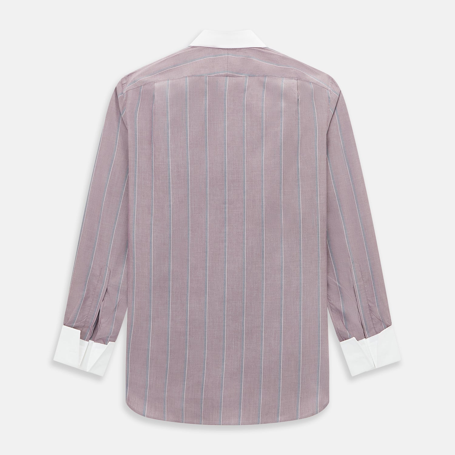 Image 3 of product Light Porto Red Track Stripe Shirt with Contrast T&A Collar and Cuffs