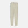 Taupe Cotton Blend Henry Trousers