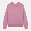 Pink Merino Kingston Crew Neck Jumper