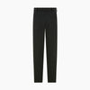 View 8 of product The Forest Green Henry B Trousers by Turnbull & Asser feature a minimalist straight-leg design in a wool/cashmere blend with belt loops and button closure, shown against a plain white background.