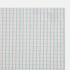 View 2 of product The Turnbull & Asser Green Multi Graph Check Hand-Rolled Handkerchief features a graph check pattern with thin colorful lines forming small squares, hand-rolled edges, and is laid flat against a white background.