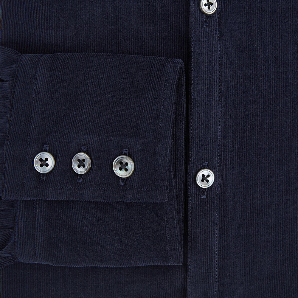 Navy Corduroy Windsor Shirt