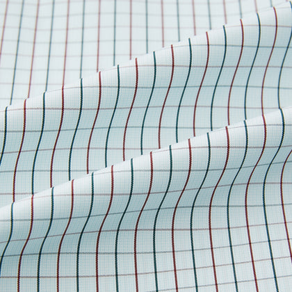 Forest Melange and Red Overlay Grid Check Westminster Shirt Image 7