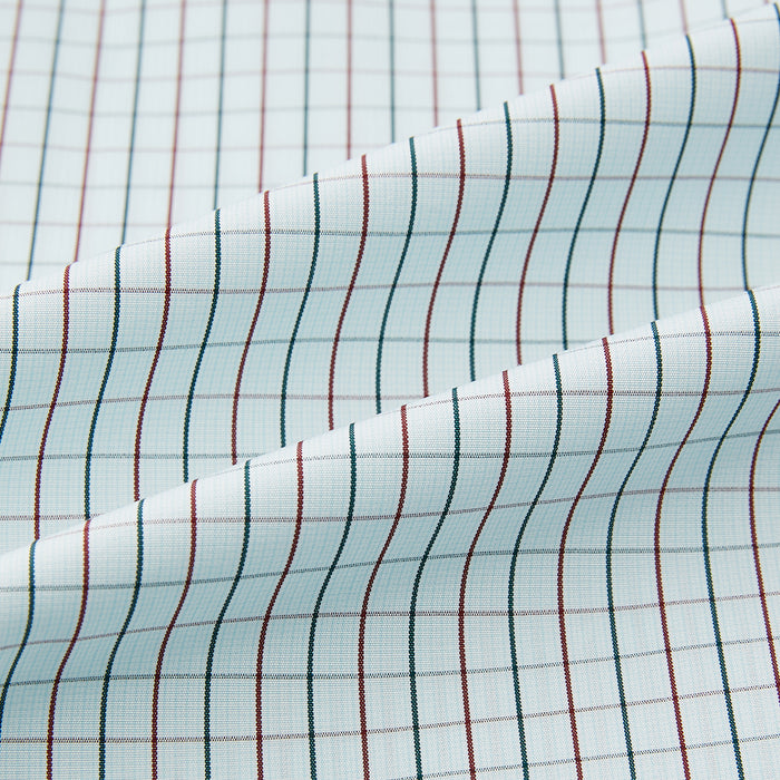 Forest Melange and Red Overlay Grid Check Westminster Shirt Image 7