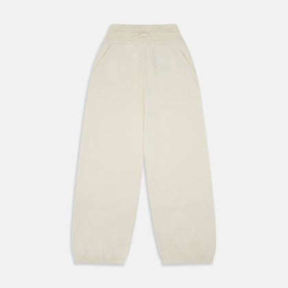 Women's Cream Cashmere Knitted Tabitha Bottoms