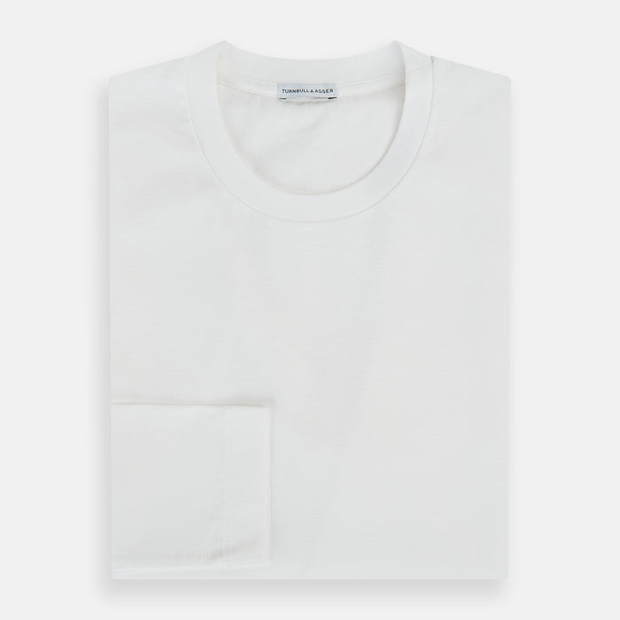White Long-Sleeve T-shirt Image 4