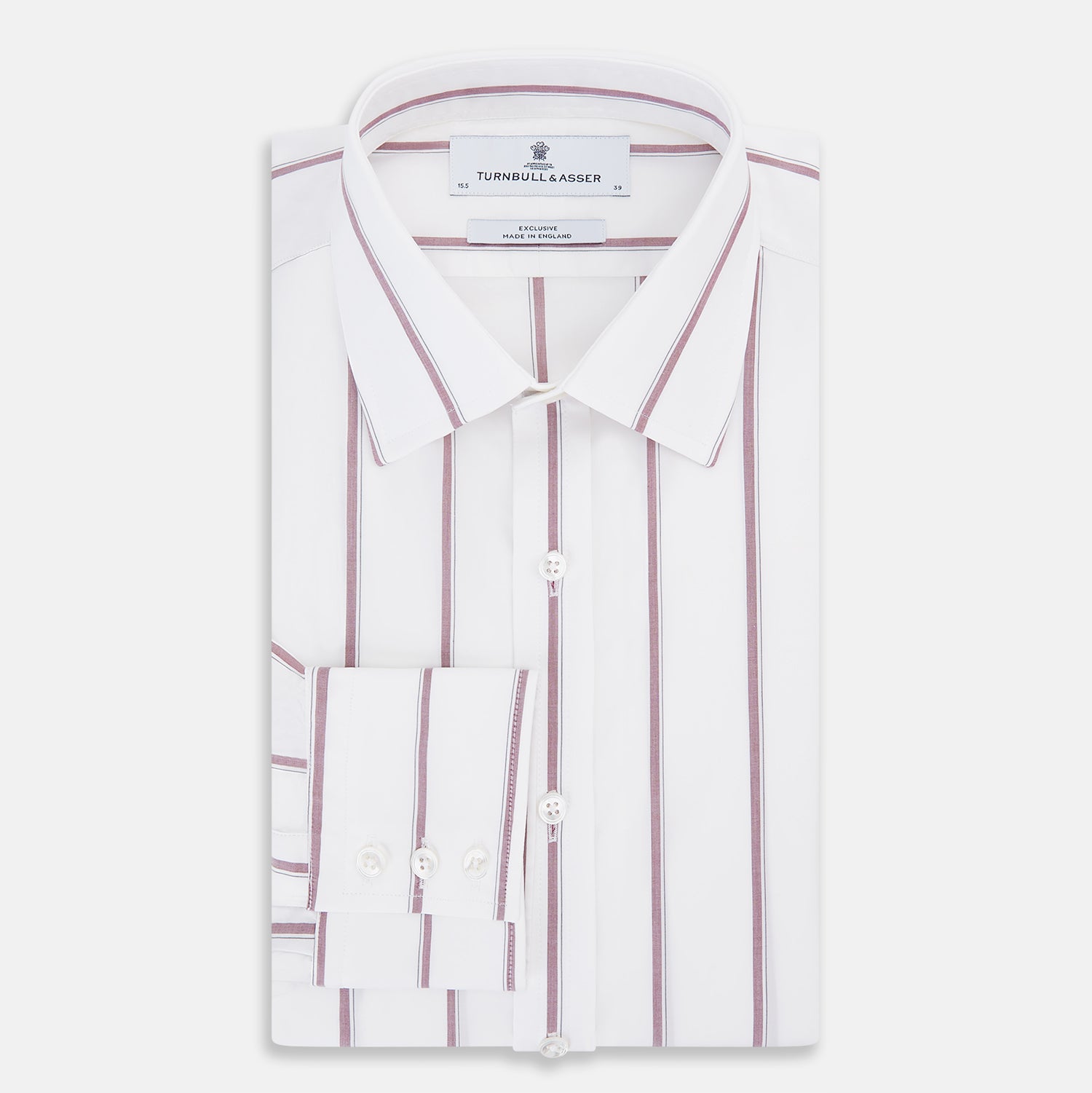 Image 5 of product Wine Track Stripe Mayfair Shirt