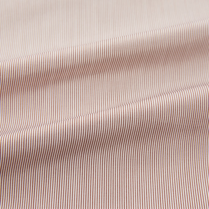 Burgundy Hairline Stripe Mayfair Shirt Image 5