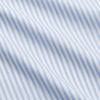 View 5 of product The Turnbull & Asser Pale Blue Stripe Weekend Fit Hayne Shirt features a Dorset collar, 1-button cuffs, and vertical stripes, shown laid flat against a white background.
