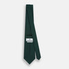 View 4 of product The Turnbull & Asser Dark Green Micro Dot Silk Tie features a refined pattern of light blue micro dots, making it the perfect accessory for any occasion.