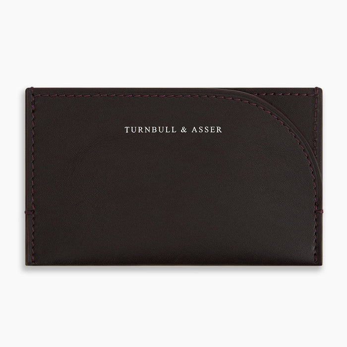 Burgundy Slim Rounded Card Case Image 2