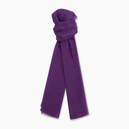 Purple Cashmere Scarf Image 2