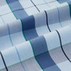 View 6 of product The Turnbull & Asser Blue Multi Check Pyjama Shirt features a blue and white check pattern, long sleeves, and a collar—an elegant loungewear option perfect for nightwear.