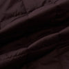 View 5 of product The Battersea Burgundy Quilted Jacket by Turnbull & Asser is a men's elegant outerwear featuring a front zipper, zippered side pockets, chest pocket, pointed collar, and buttoned cuffs, shown on a plain white background.