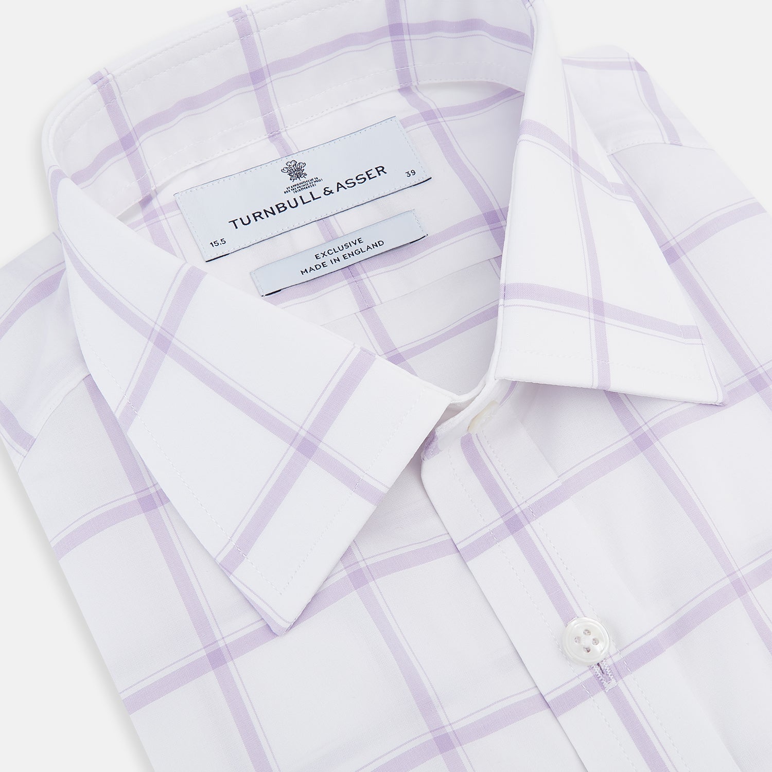 Image 2 of product Lilac Grid Check Mayfair Shirt