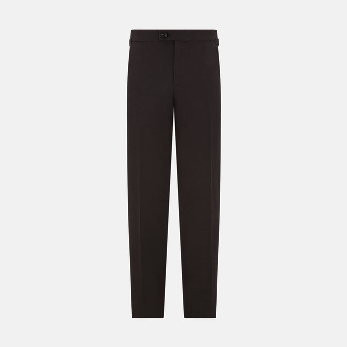 Brown Linen Henry Trousers Image 8