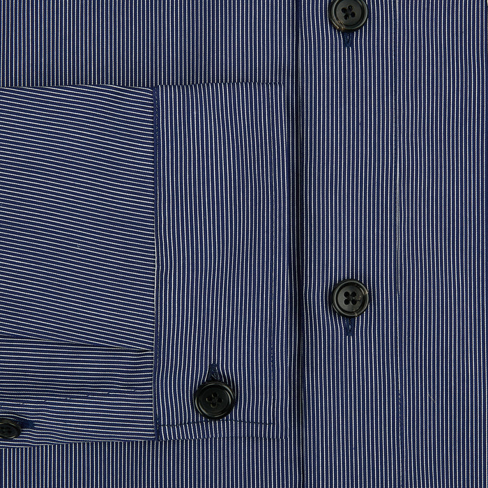 Navy Stripe Highbury Overshirt Image 3