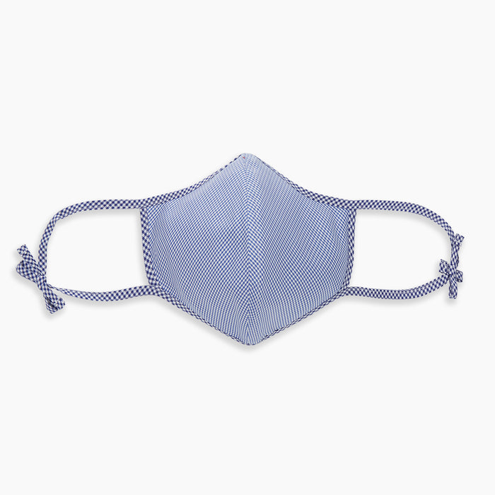 White & Navy Multi Check Commuter Mask With 3 Viroformula™ Filters Image 6