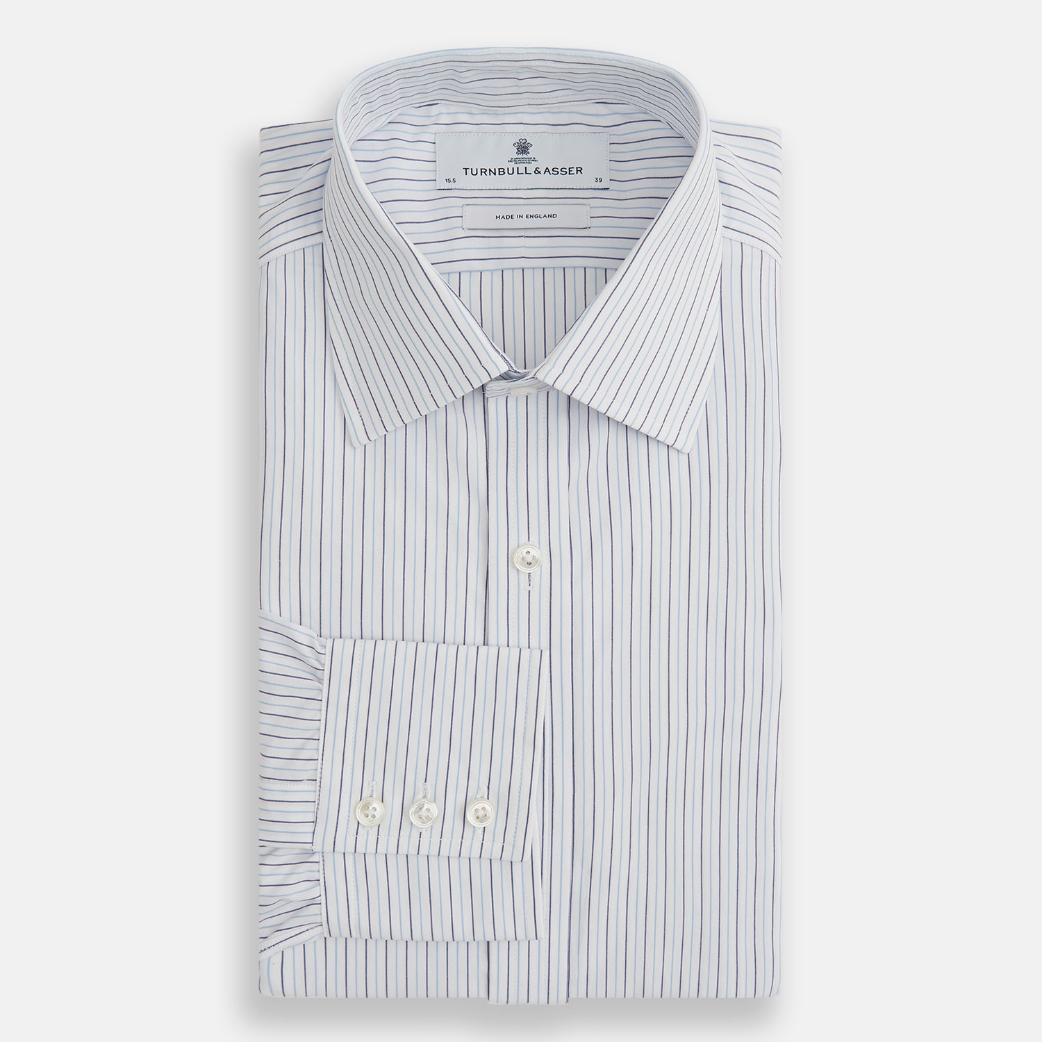 Blue Double Pinstripe Mayfair Shirt