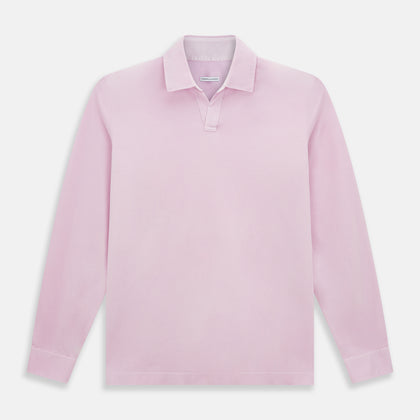 Pink Rugby Polo Shirt