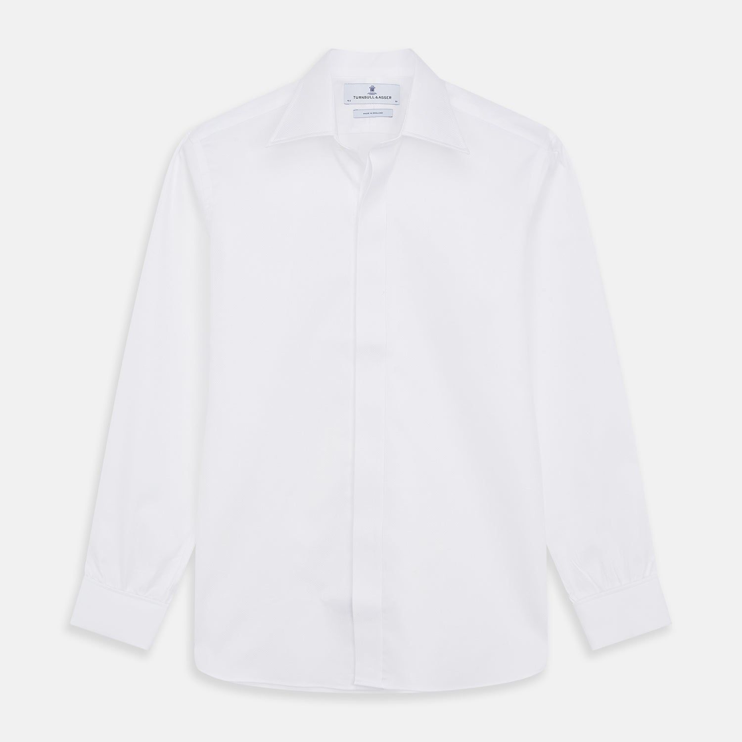 WHITE TAILORED FIT DRESS SHIRT