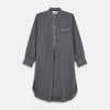 Black Multi Check Cotton Blend Sussex Nightshirt