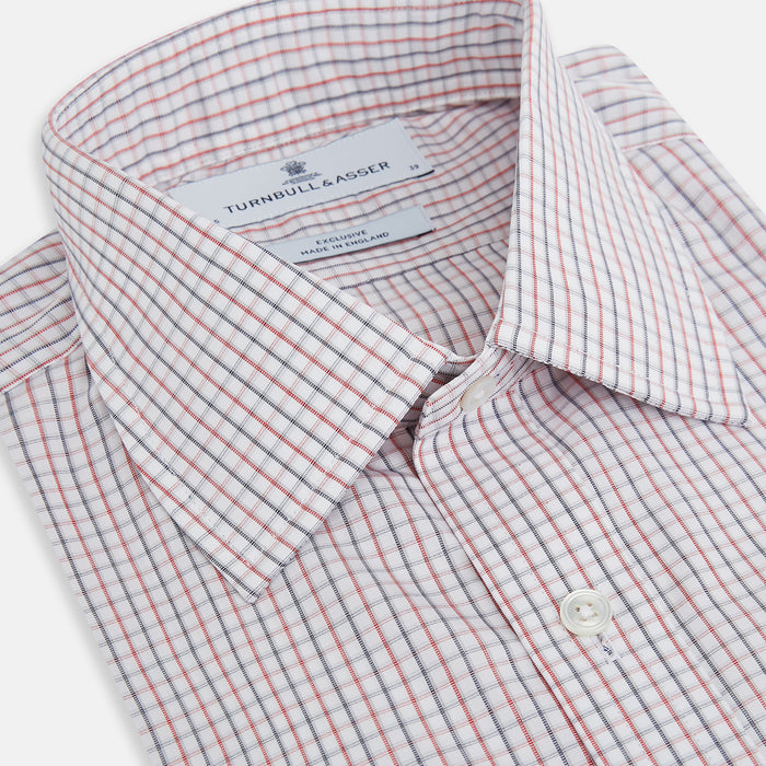Red and Blue Multi Check Mayfair Shirt Image 1