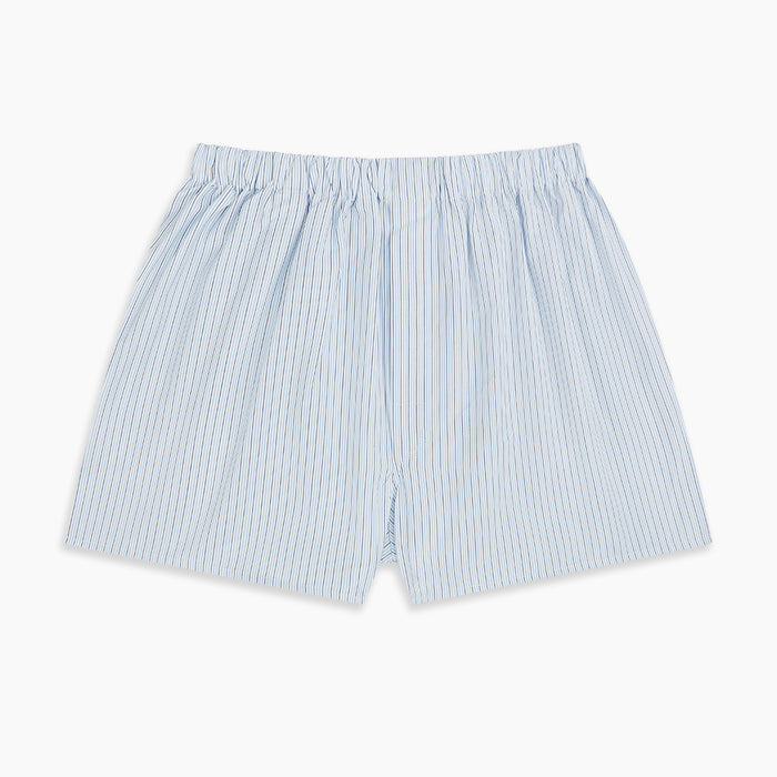 Blue Stripe Godfrey Boxer Shorts Image 2